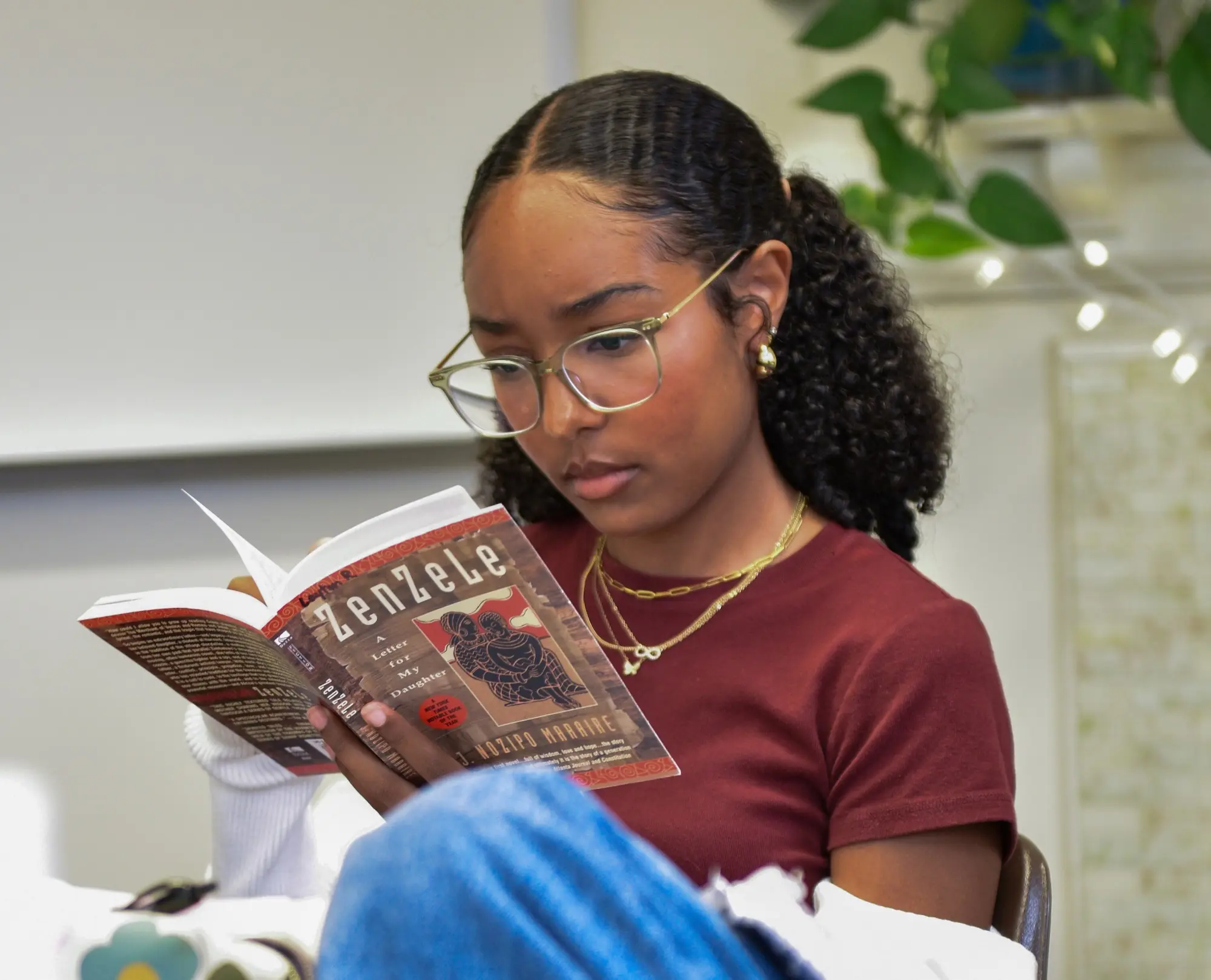 NCS girl reading a book