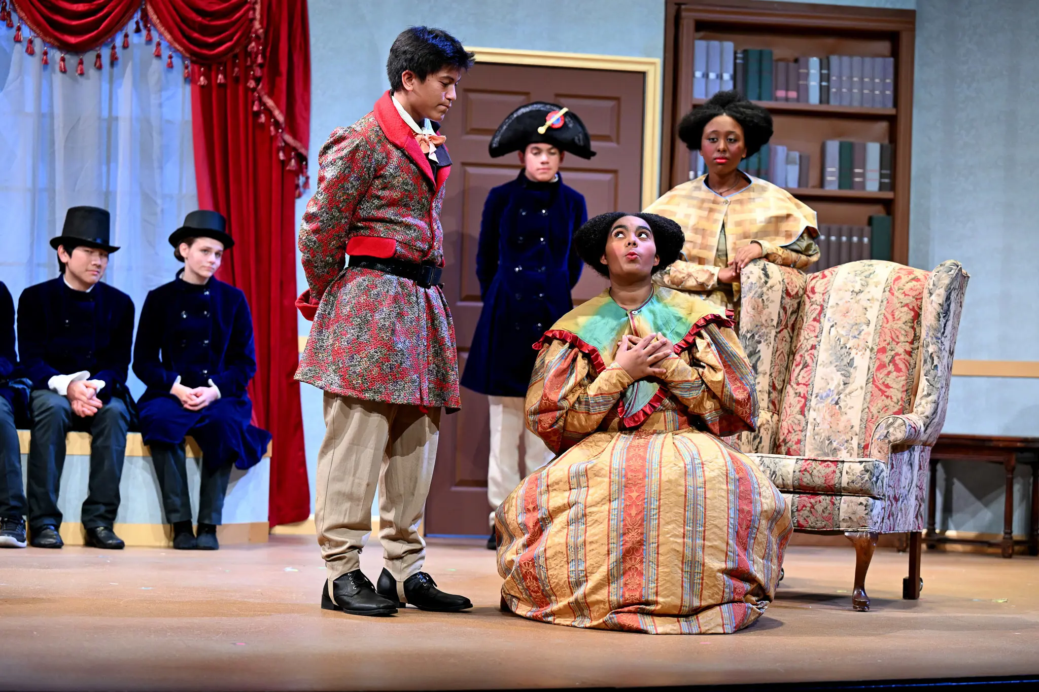 Students on stage in NCS theater program