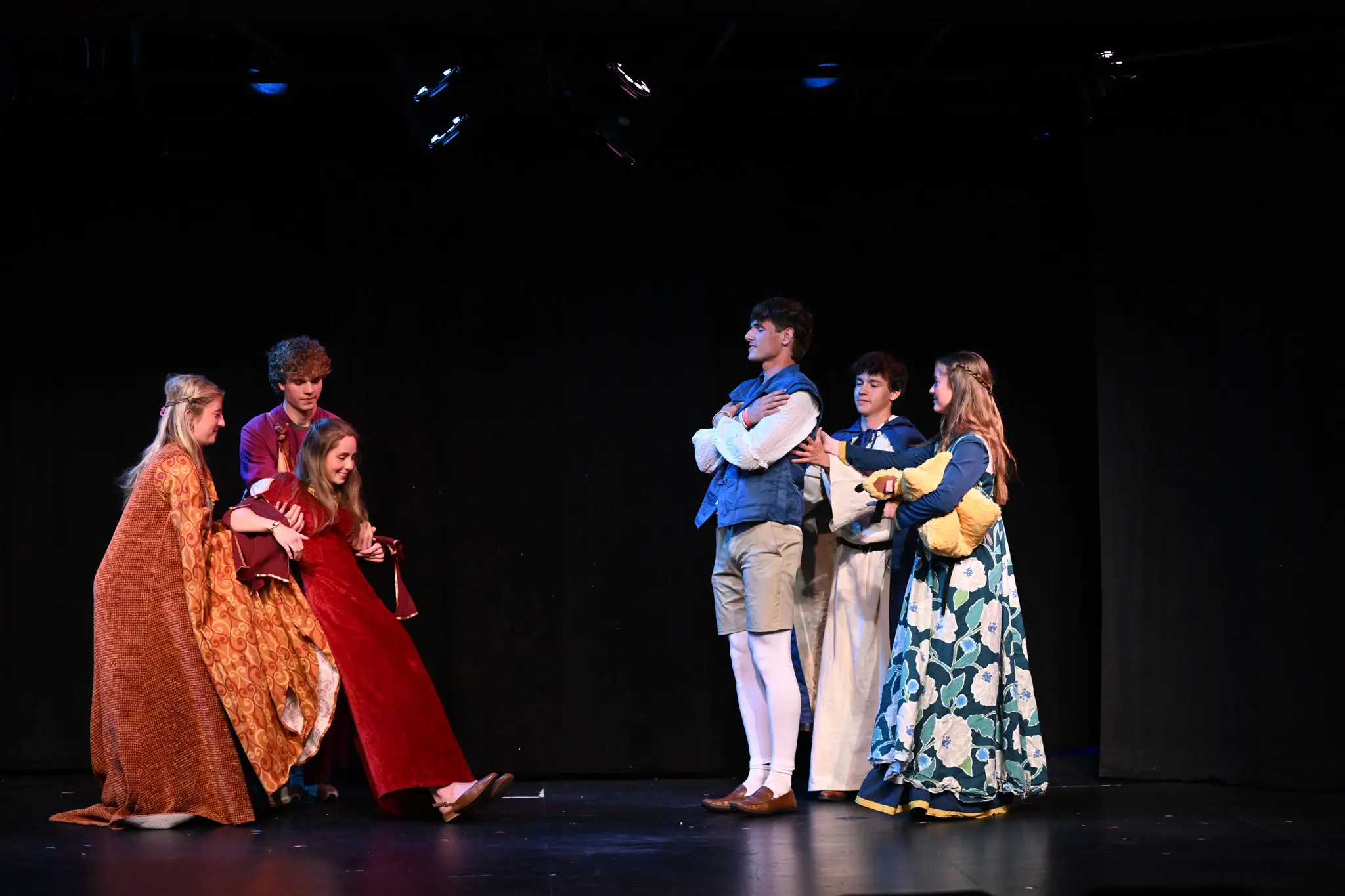 Students on stage in NCS theater program